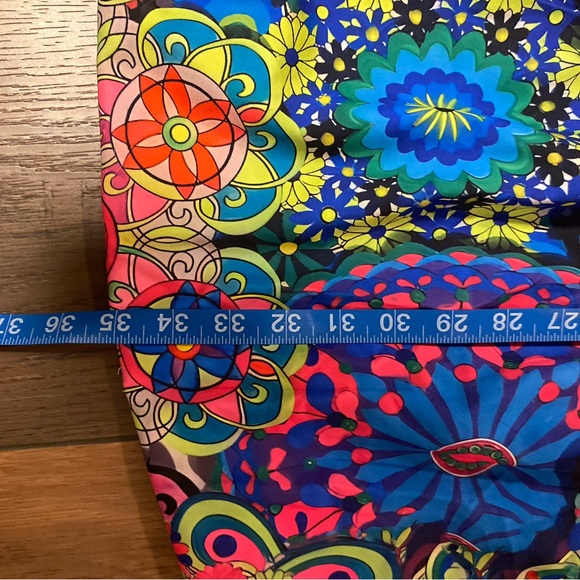 Colorful Bohemian Maxi Skirt, Statement Piece, Music Festival, Elastic Waist - Picture 8 of 8